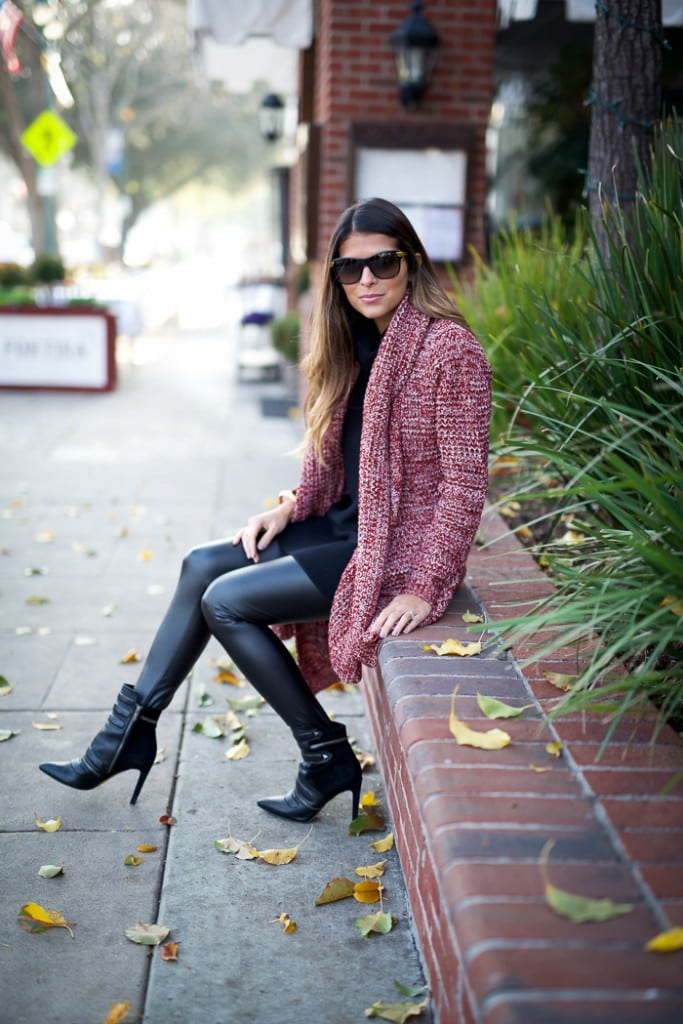 cardigan turtleneck outfit