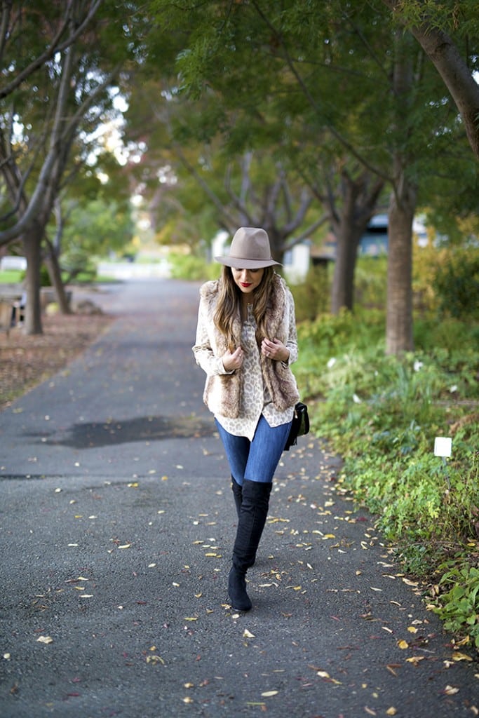 Faux Fur Vest - The Girl from Panama