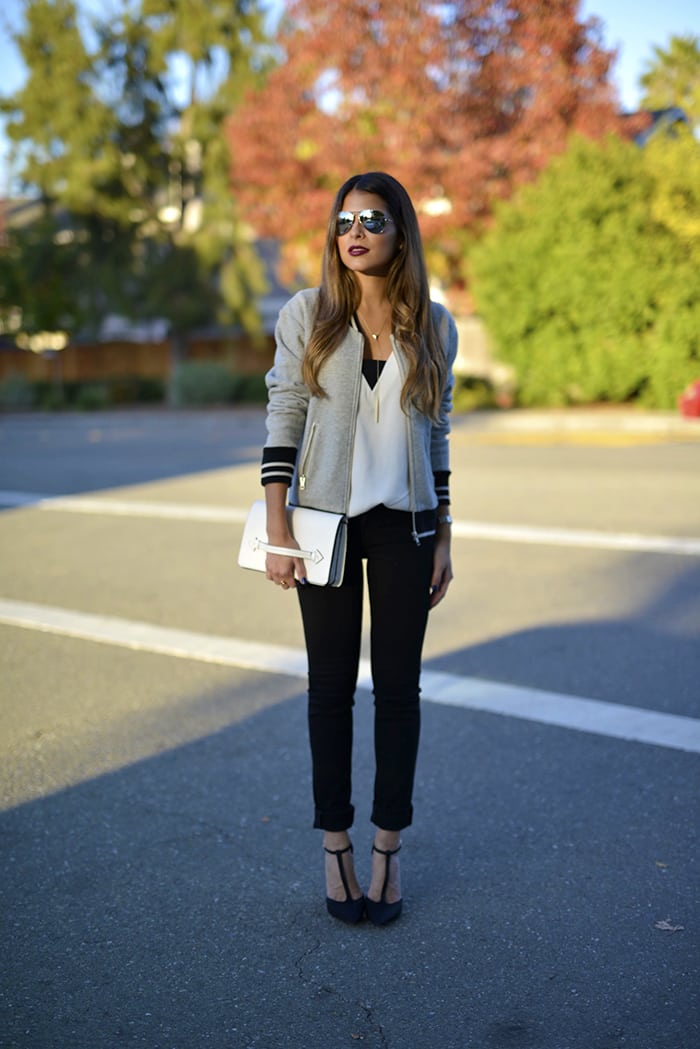 Casual Friday – J. Crew Varsity Jacket - The Girl from Panama