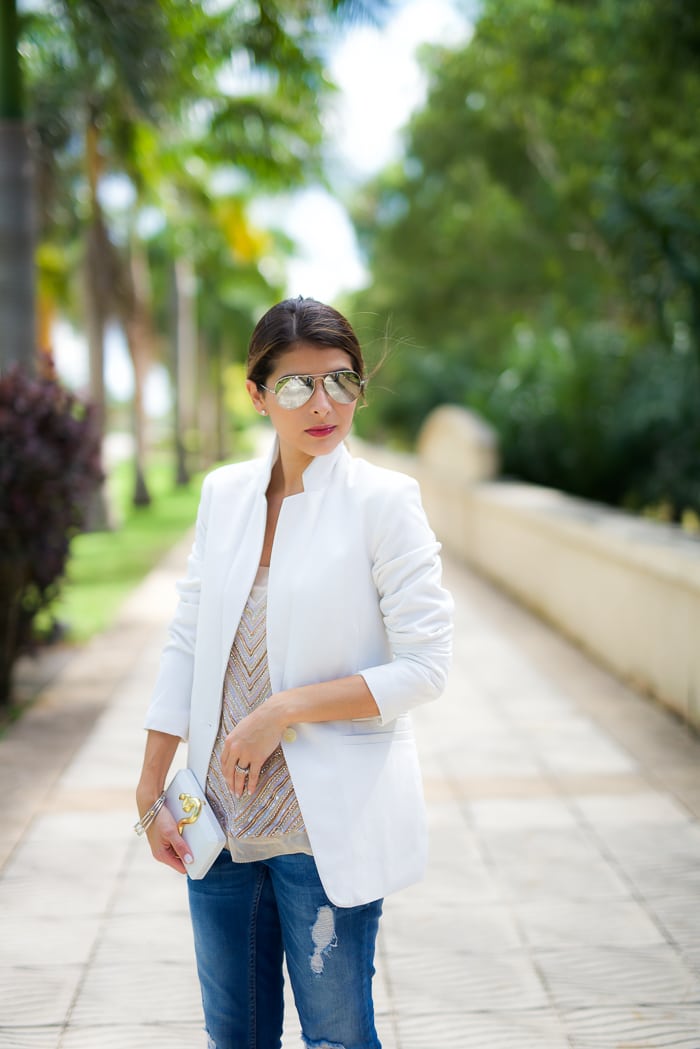 White blazer for on sale girls