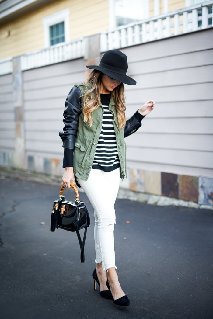 Striped Sweater & Winter White Denim-5