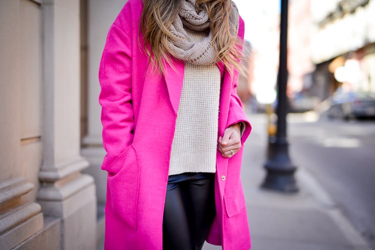 Hot Pink Coat - Winter Look