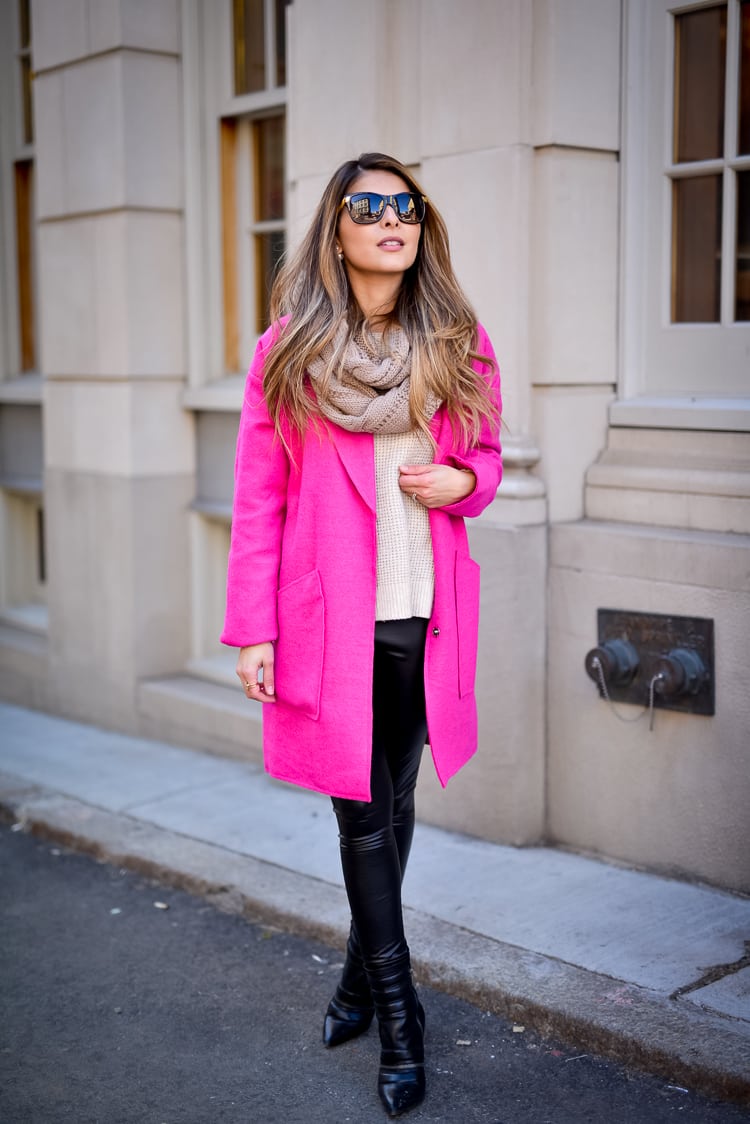 Hot Pink Coat – Winter Look-5 - The Girl from Panama