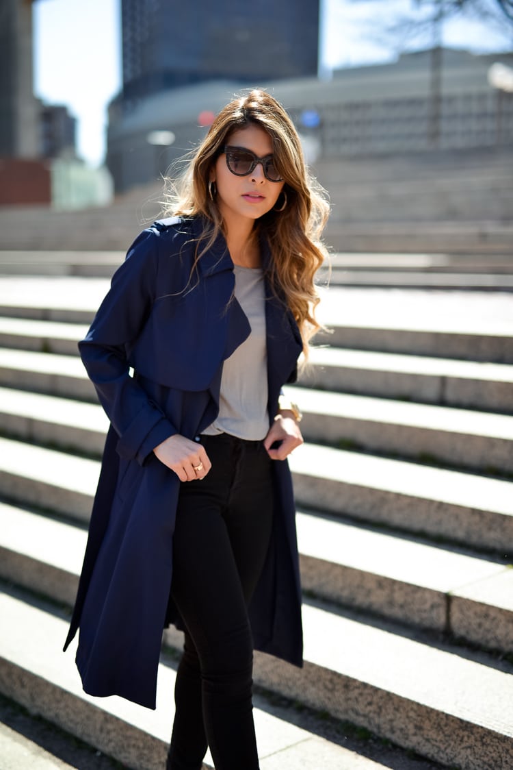 Blue spring outlet coat