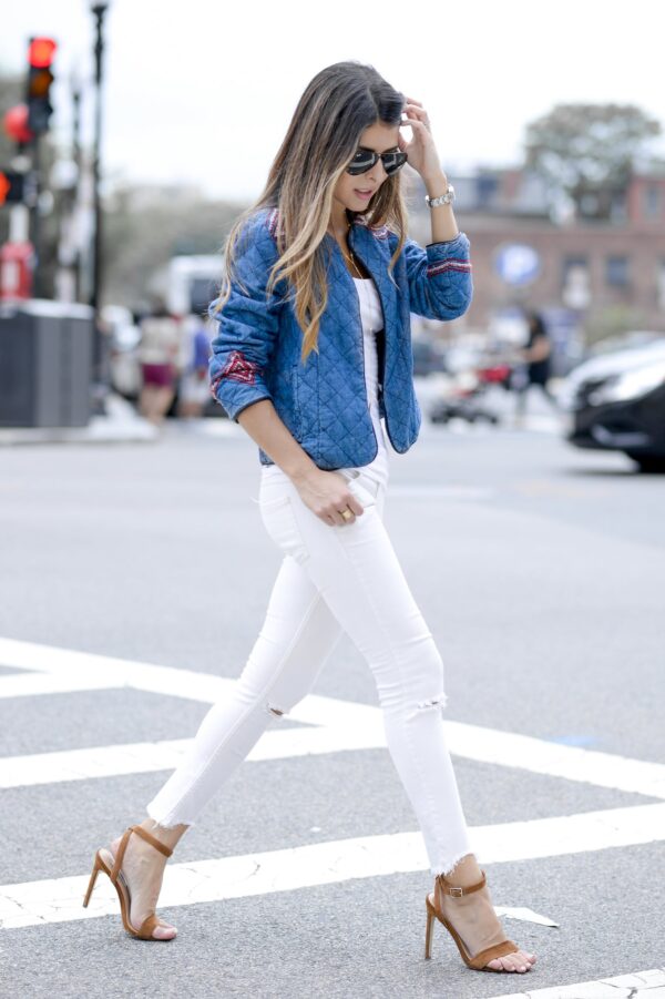 Quilted Denim Jacket - The Girl from Panama