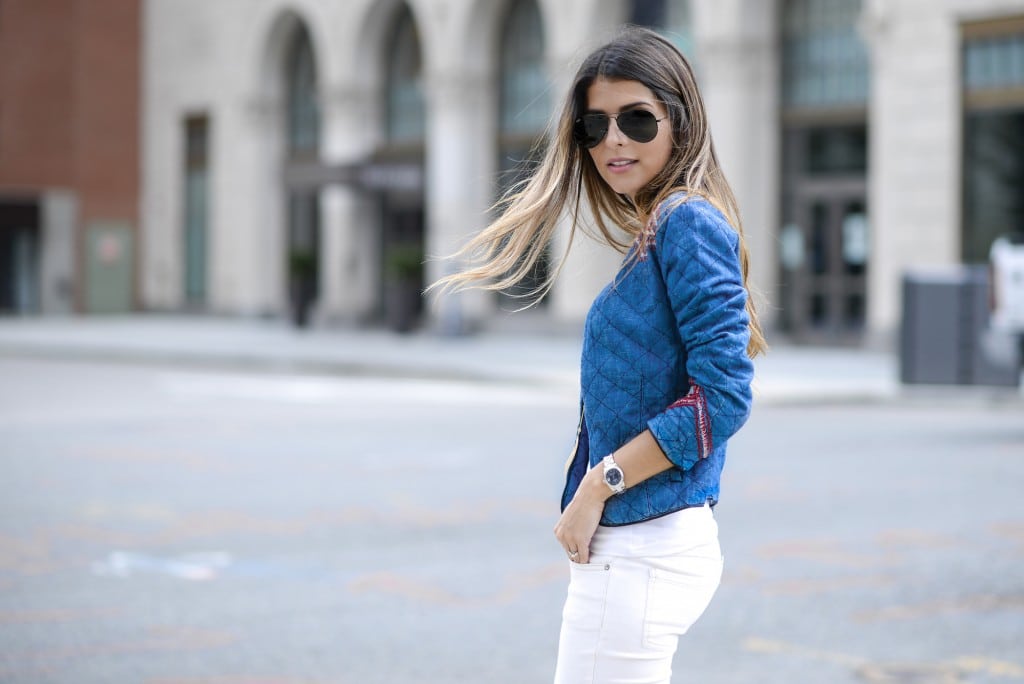 Quilted Denim Jacket - The Girl from Panama