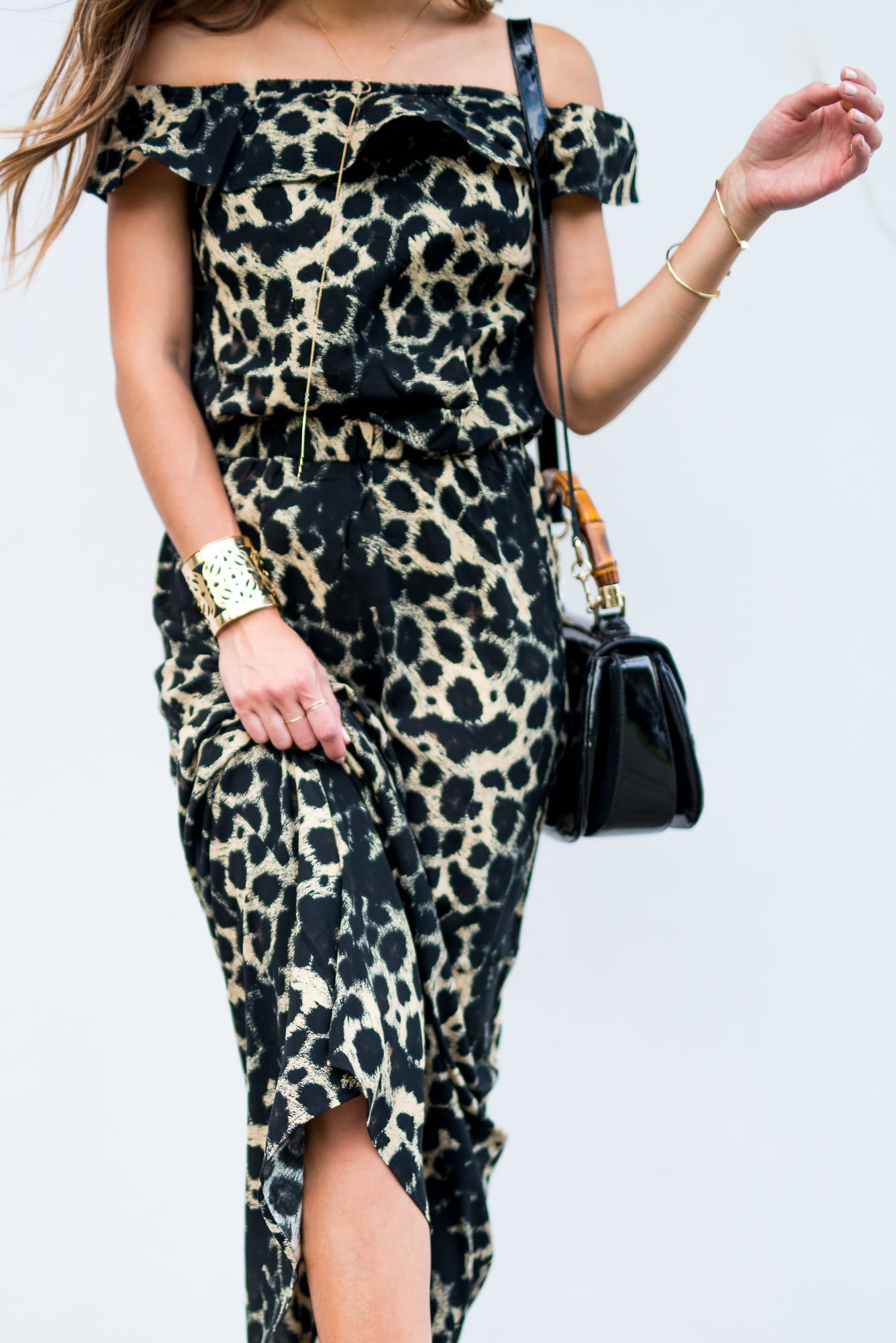 girls leopard print bolsa