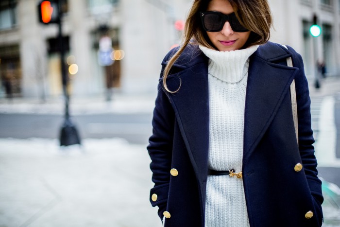 How to Make a Chunky Sweater Look More Flattering - The Girl from Panama