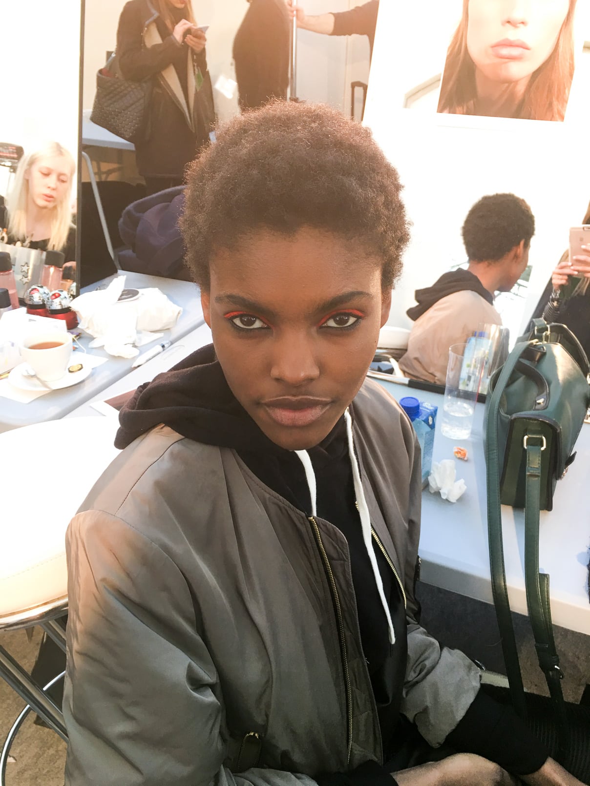 Barbara Bui FW16 backstage show with M.A.C Cosmetics, Pam Hetlinger, The Girl From Panama-2