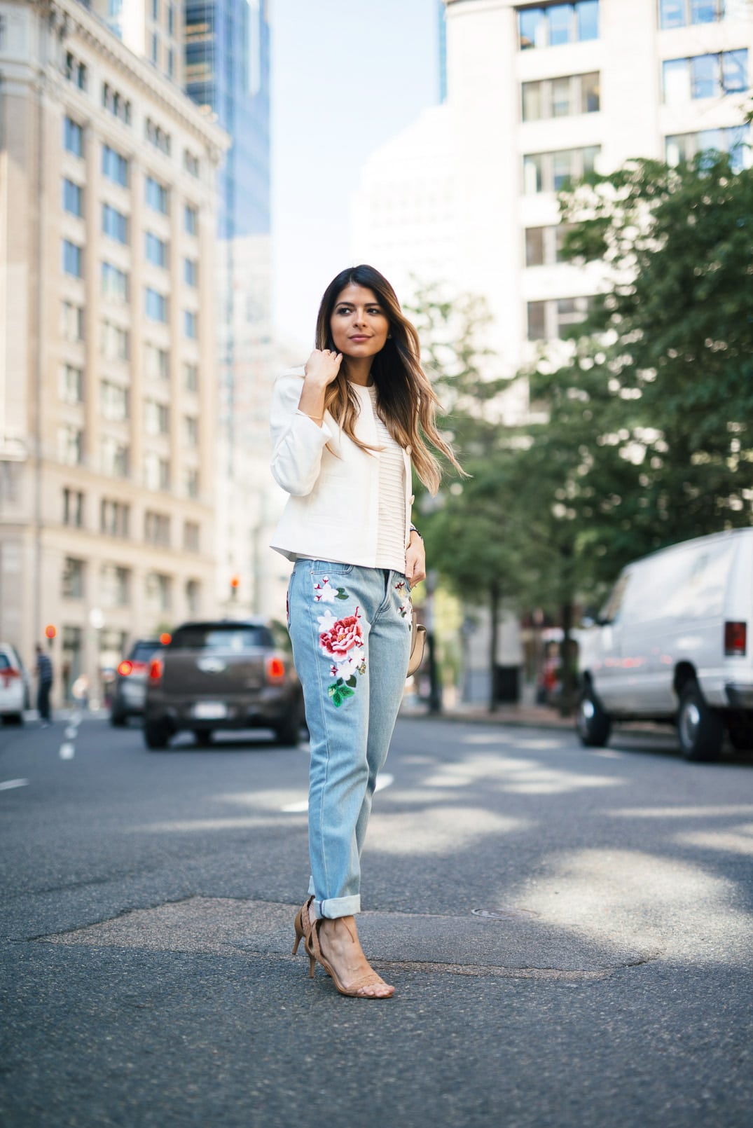 Embroidered Jeans | The Girl From 
