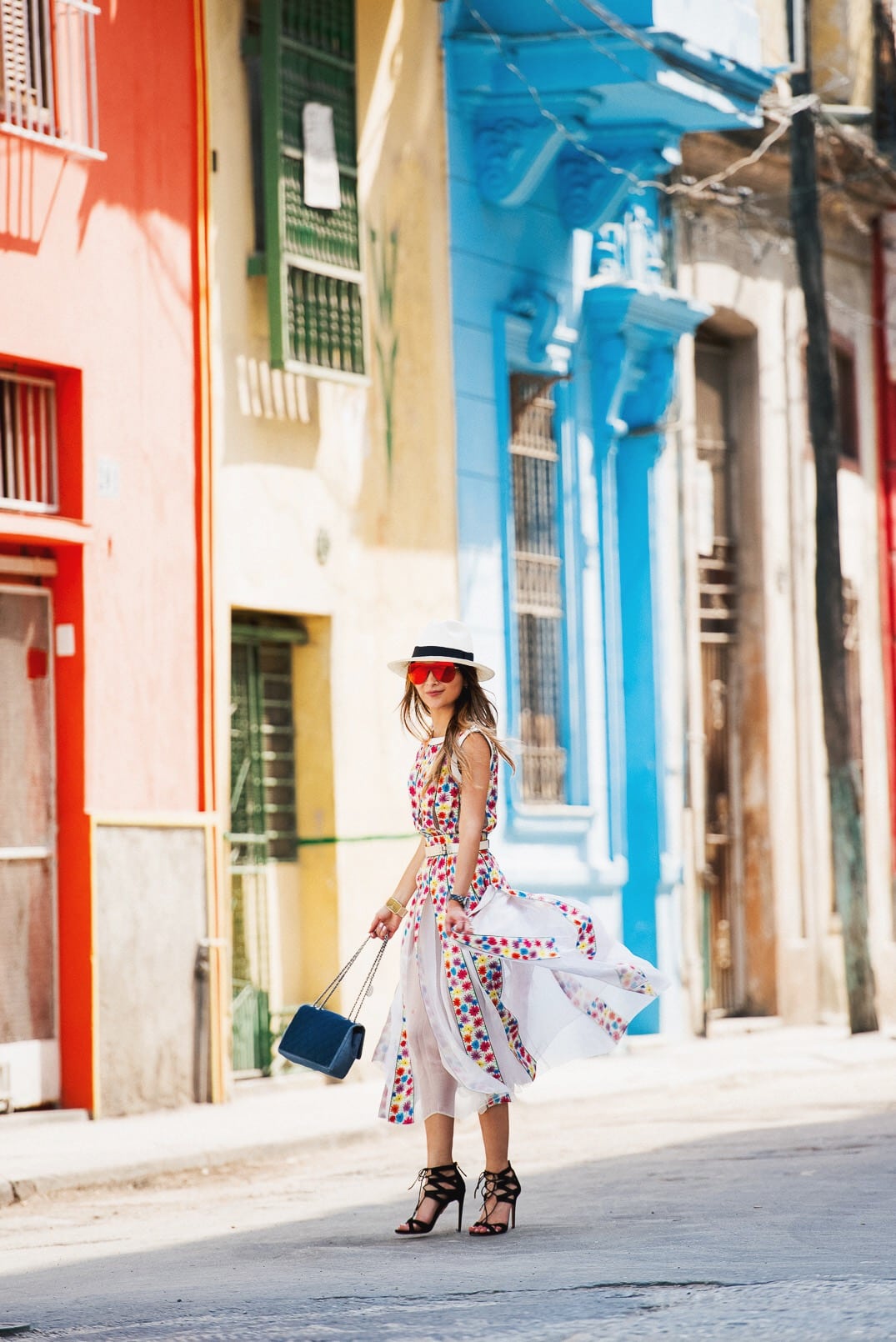 CHANEL Editorial in Cuba, Chanel Airlines Collection Dress, The Girl From Panama @pamhetlinger
