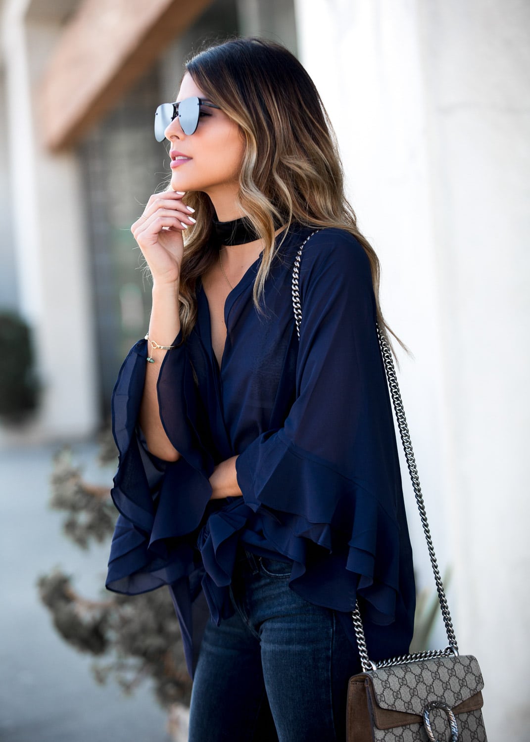 How to Style a Ruffle Top - The Girl 