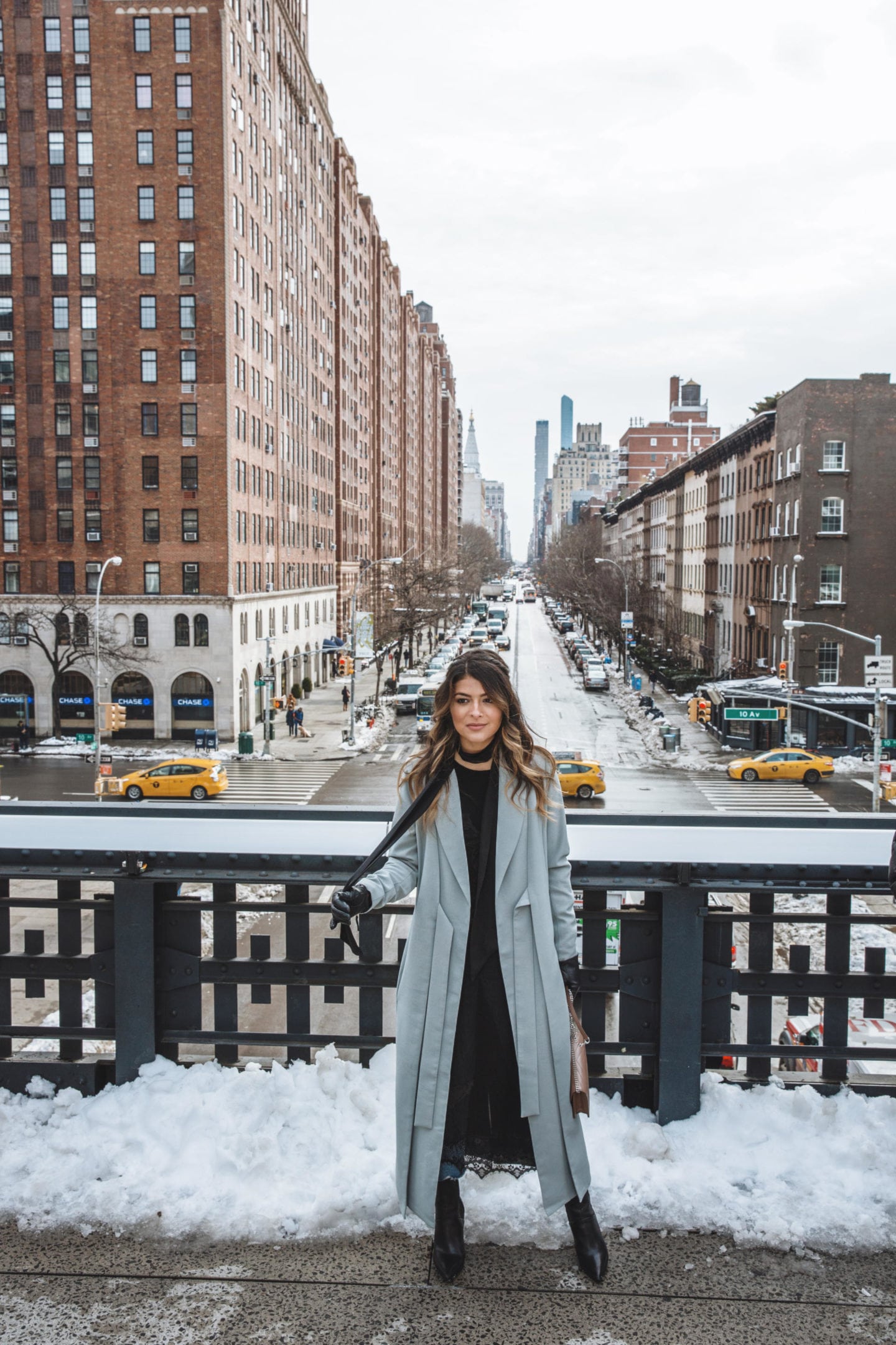 Lavish Alice Mint Jacket, Braided hair, NYFW, Winter Look, Lace Cami | Pam Hetlinger from TheGirlFromPanama.com