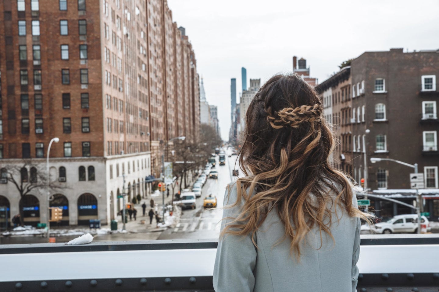 Lavish Alice Mint Jacket, Braided hair, NYFW, Winter Look, Lace Cami | The Girl From Panama