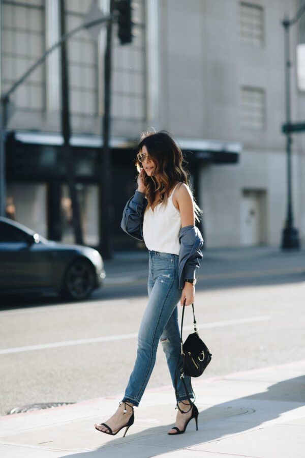 3 Tips for Dressing Up Denim for Spring - The Girl from Panama