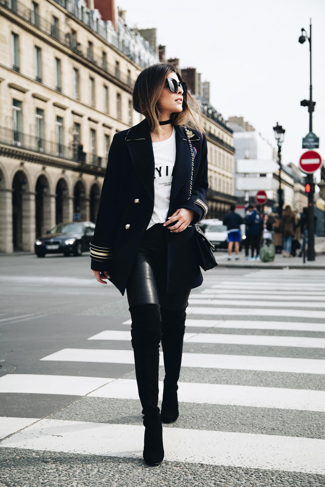 Black Leggings with Military Jacket Outfits (6 ideas & outfits)