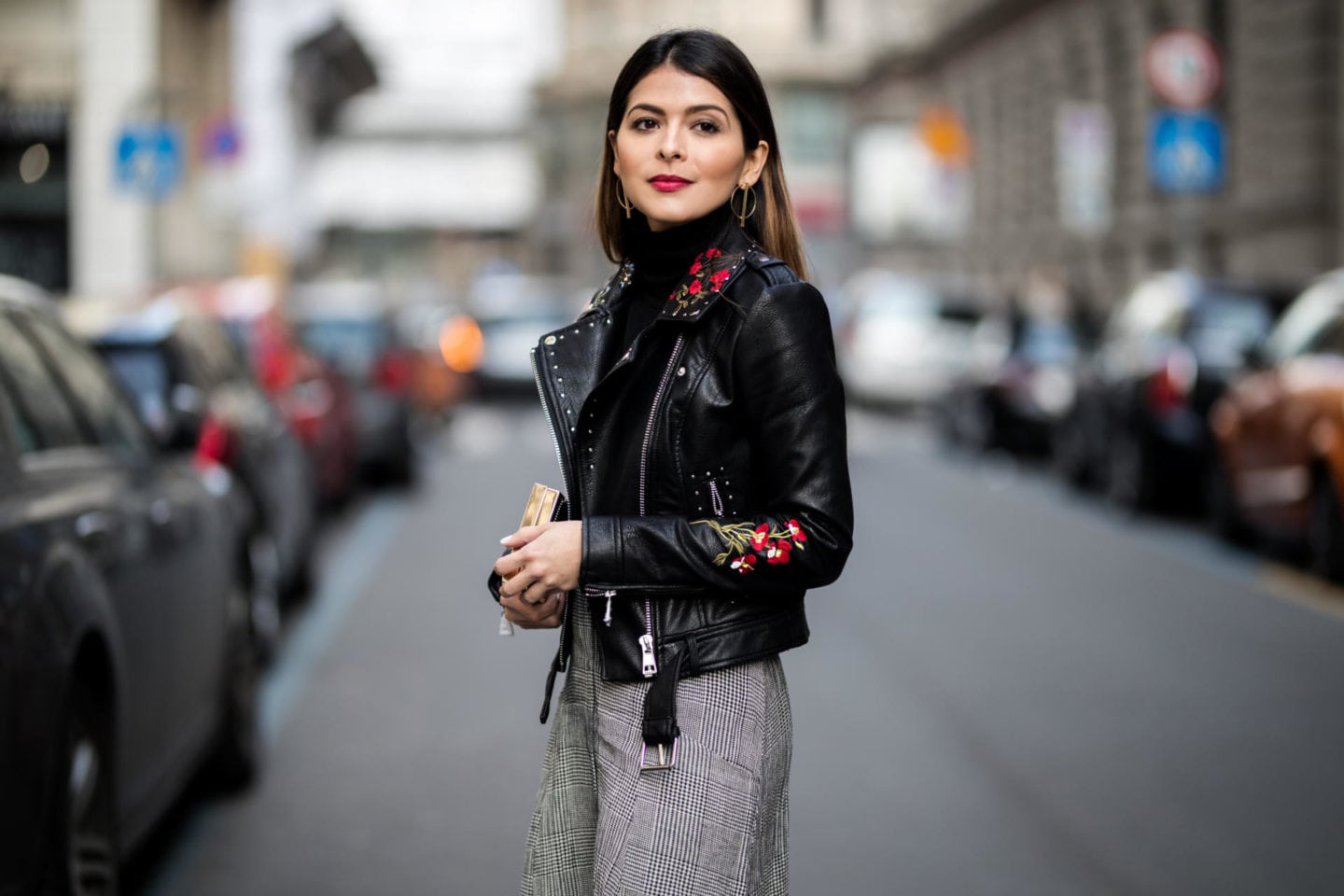 Embroidered leather jacket and dress, The Girl From Panama