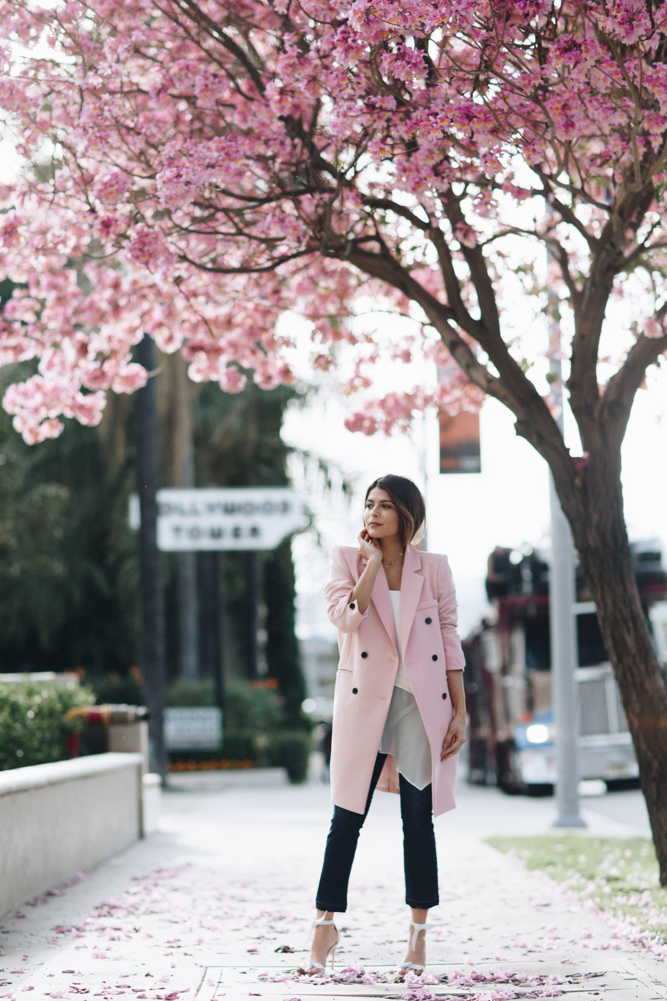 Light pink spring clearance jacket