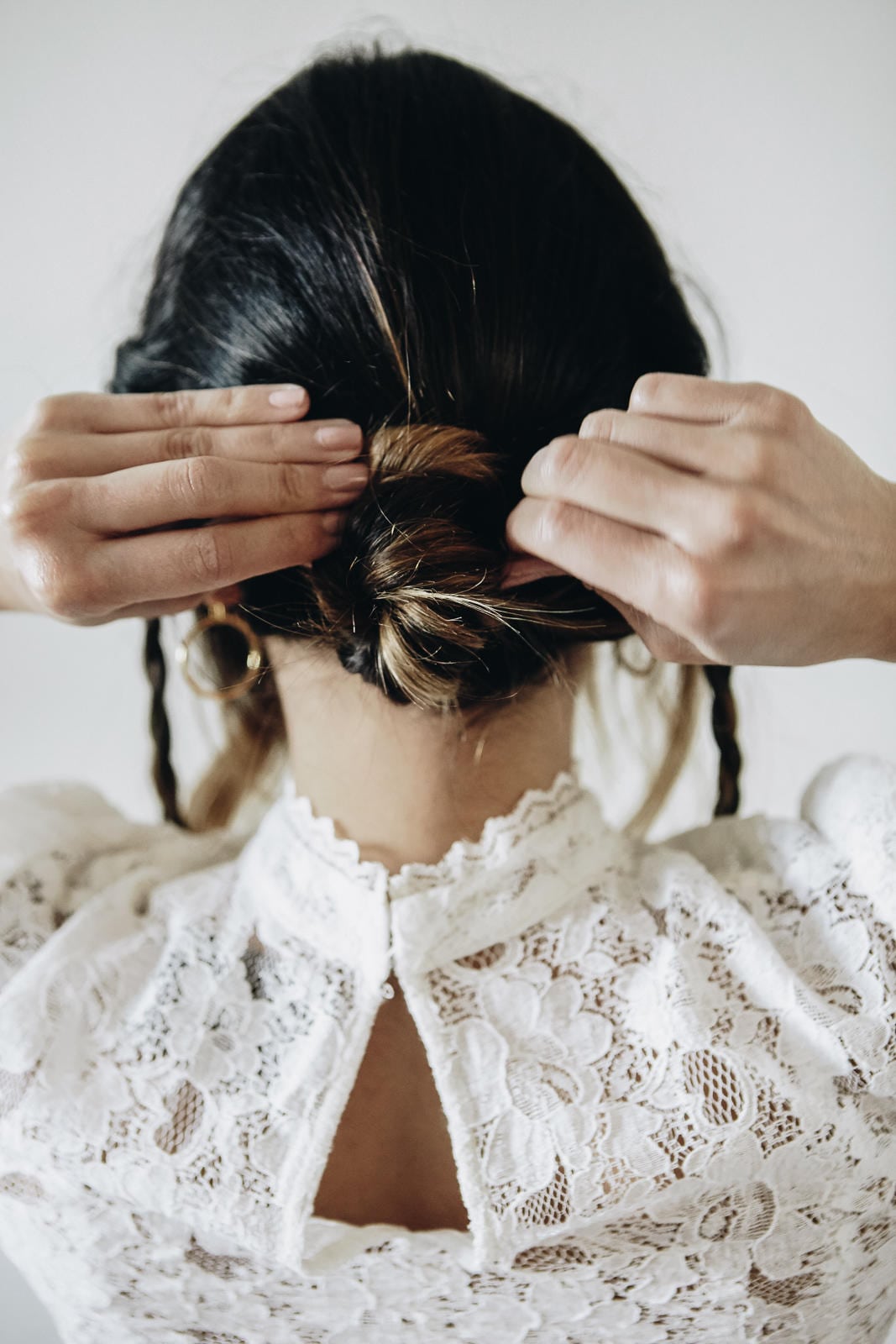 3 Easy Hairstyles Messy Braided Bun The Girl From Panama