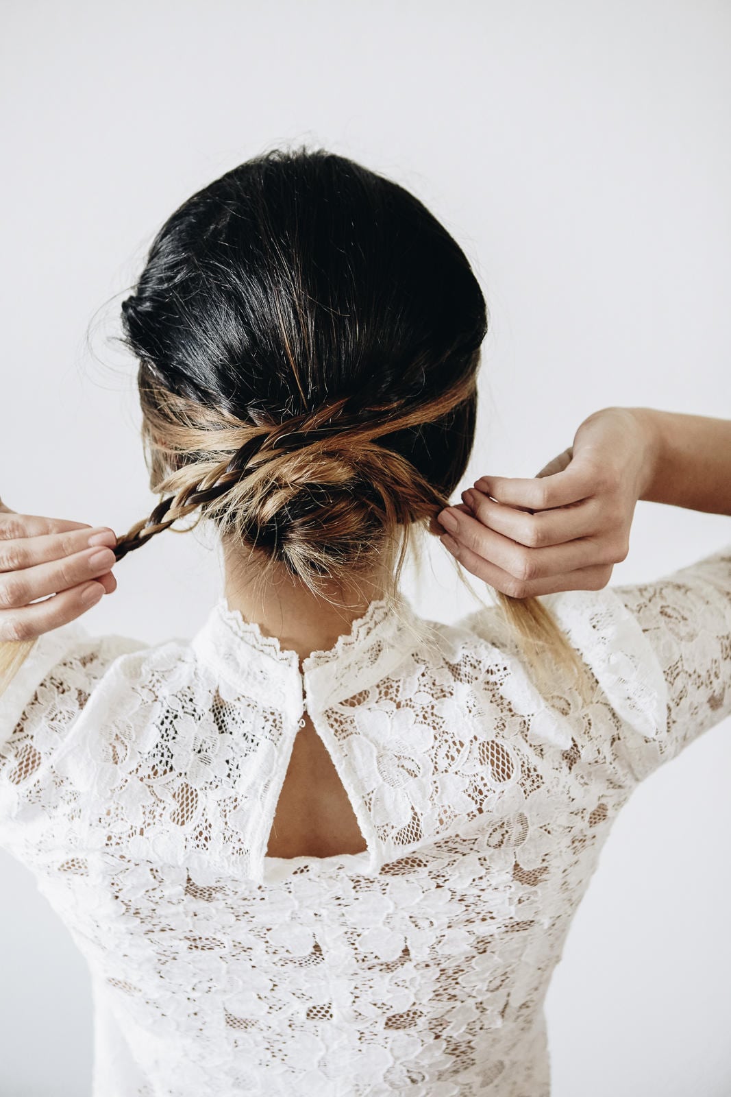 3 easy hairstyles - Messy Braided Bun |The Girl From Panama