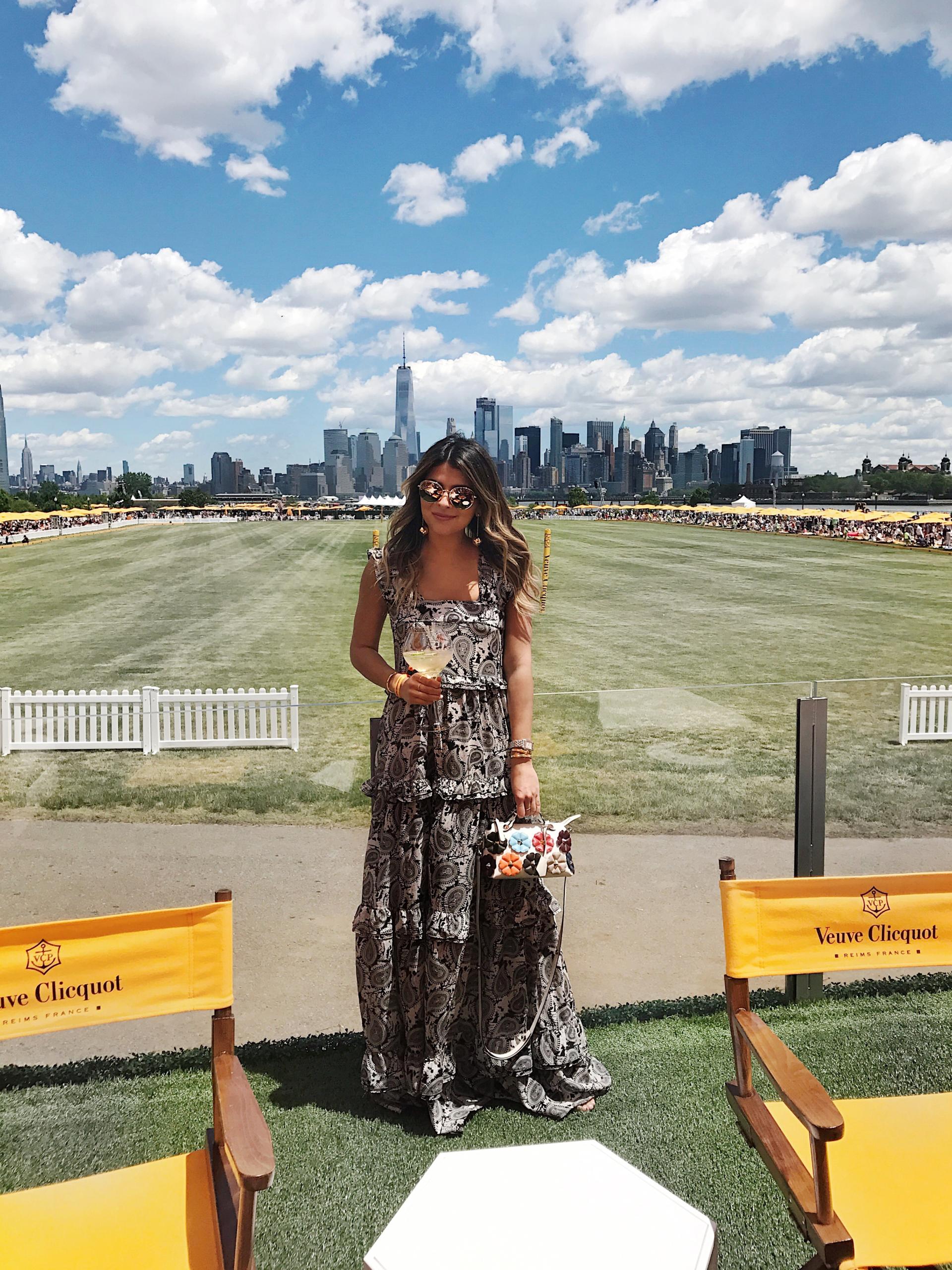 Veuve Clicquot Polo Classic, Dodo Bar Dress, Fendi Bag // The Girl From Panama