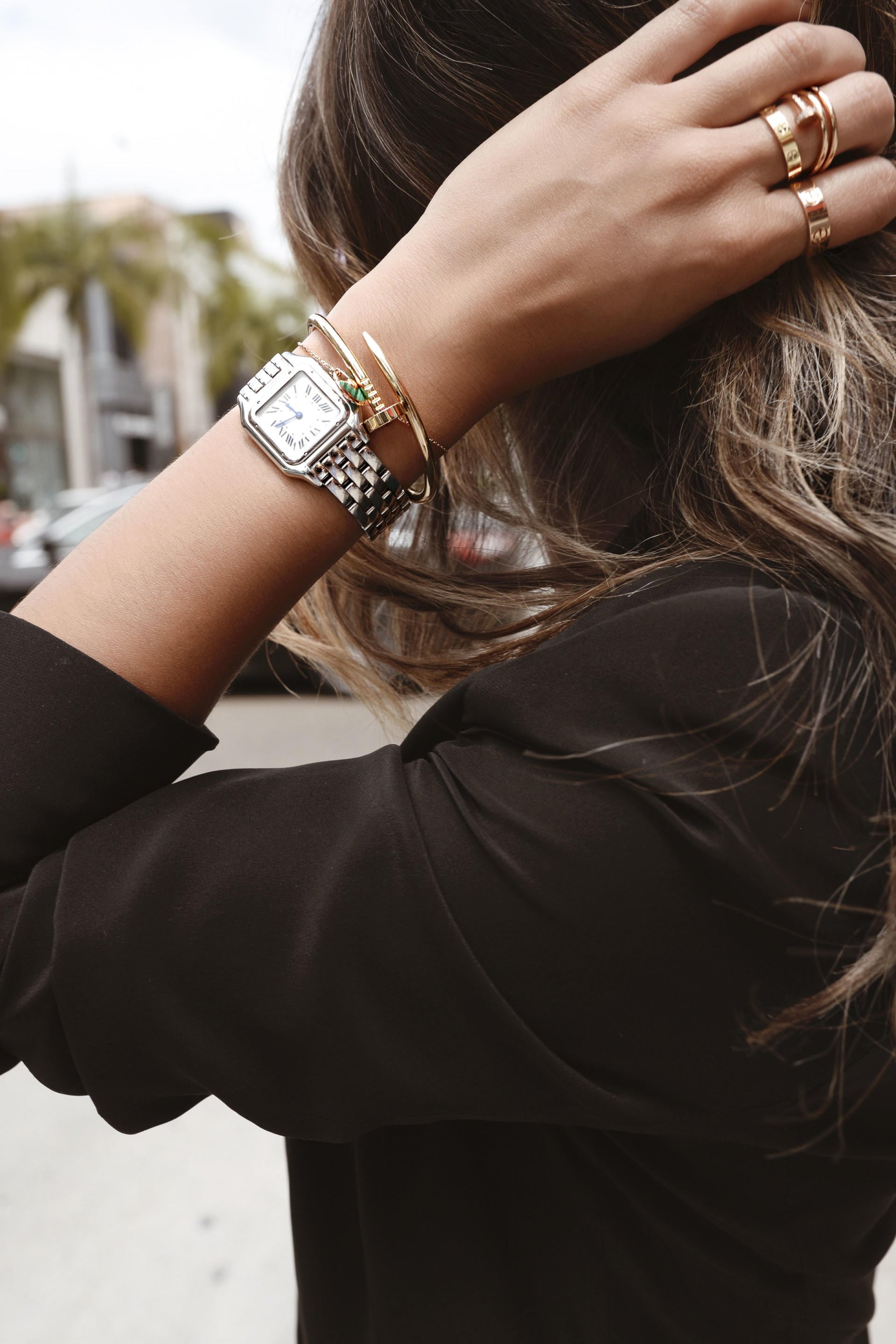 jewelry cartier silver rings jewellery layer thegirlfrompanama bracelet ring necklace stacked layering bracelets panama pam hetlinger