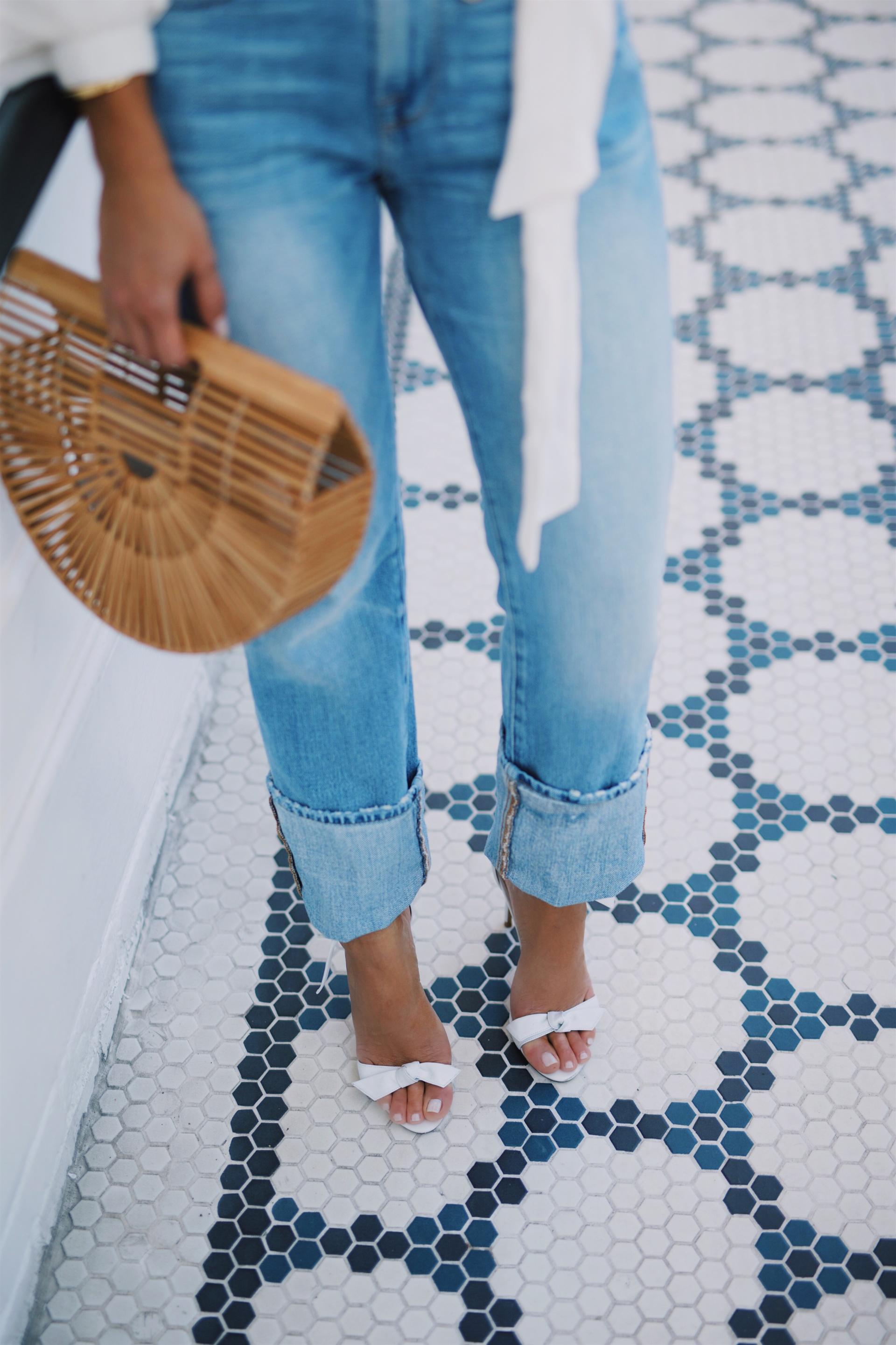 How to style denim in July: Cuffed jeans // The Girl From Panama