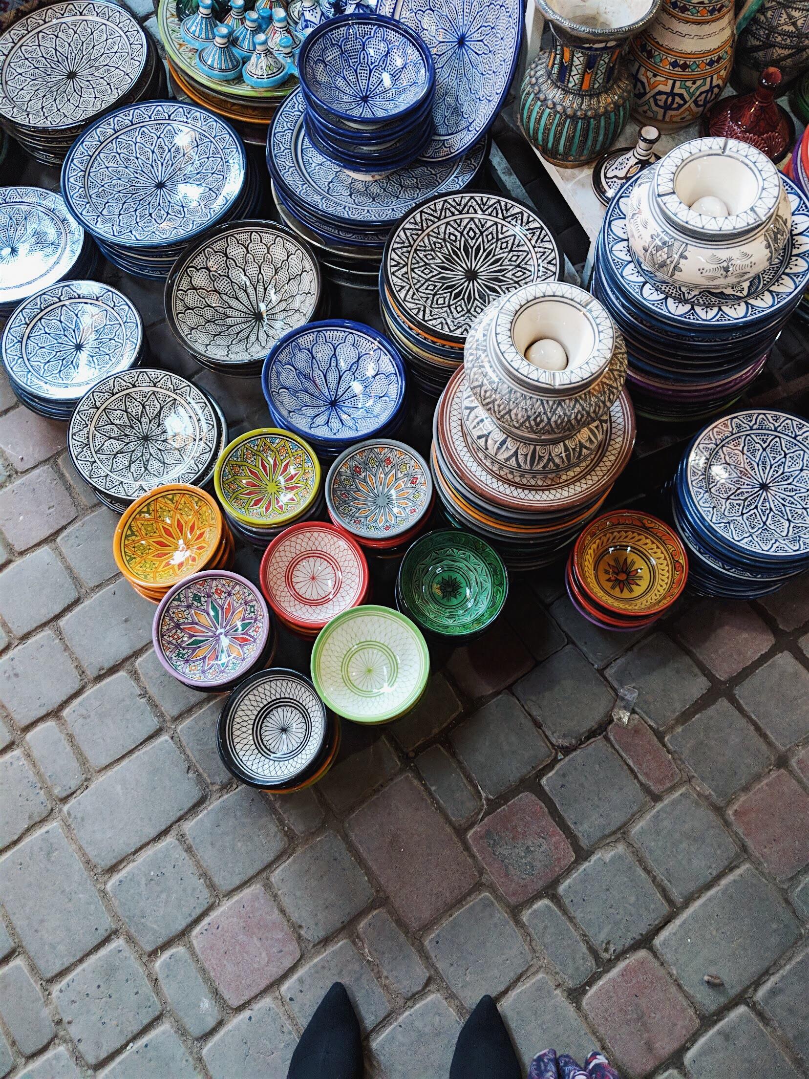 Pam Hetlinger at the Souk in Marrakech, Morocco