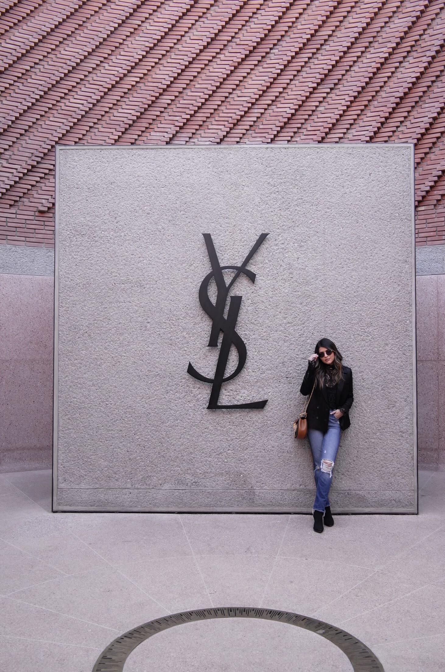 Pam Hetlinger at the YSL Museum in Marrakech, Morocco