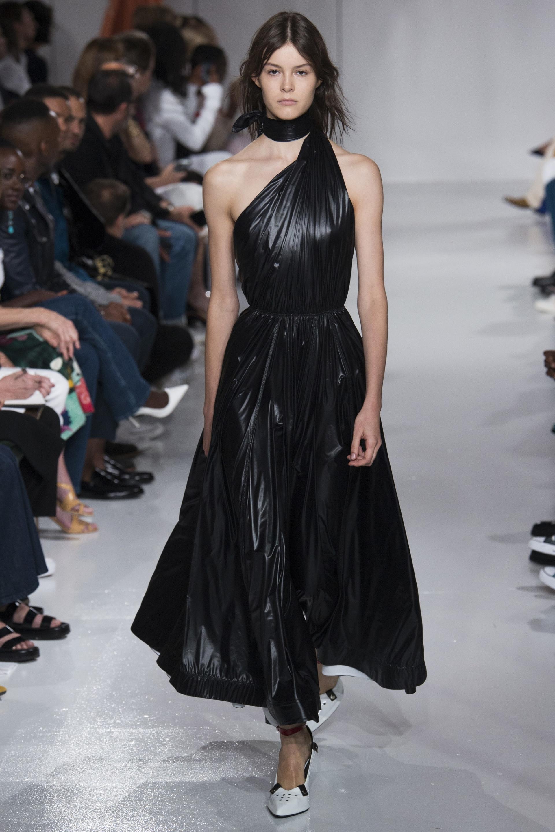 Rubber dress at the Calvin Klein Spring 2018 Show