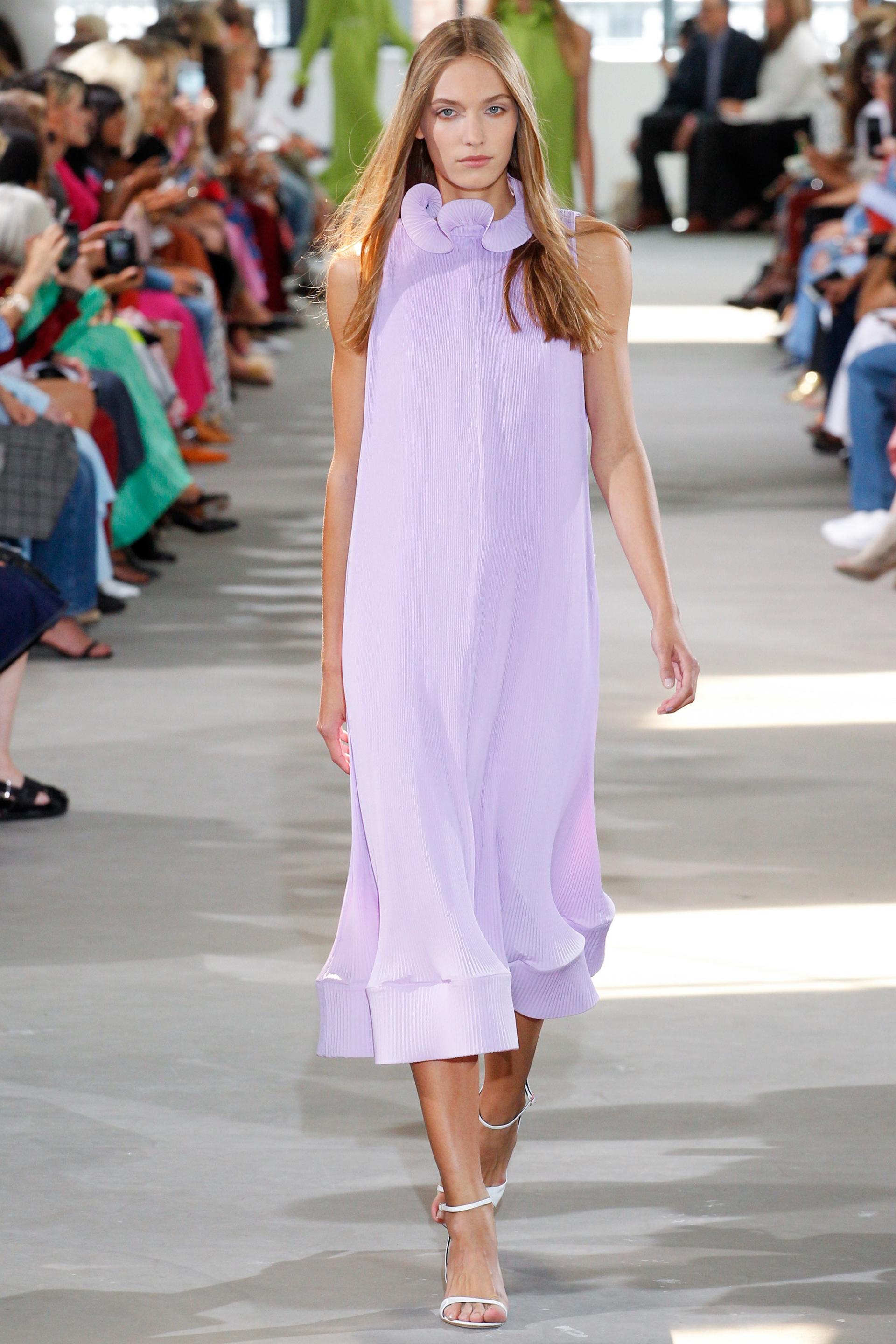 Lavender dress during the Tibi Spring 2018 Collection