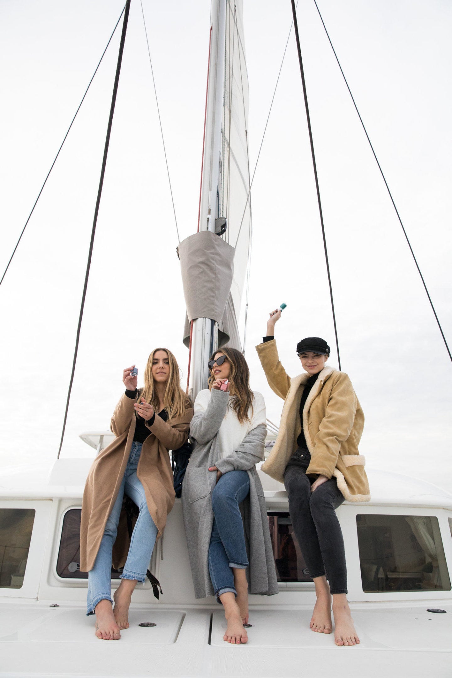 Pam Hetlinger on a yacht for Essie in LA