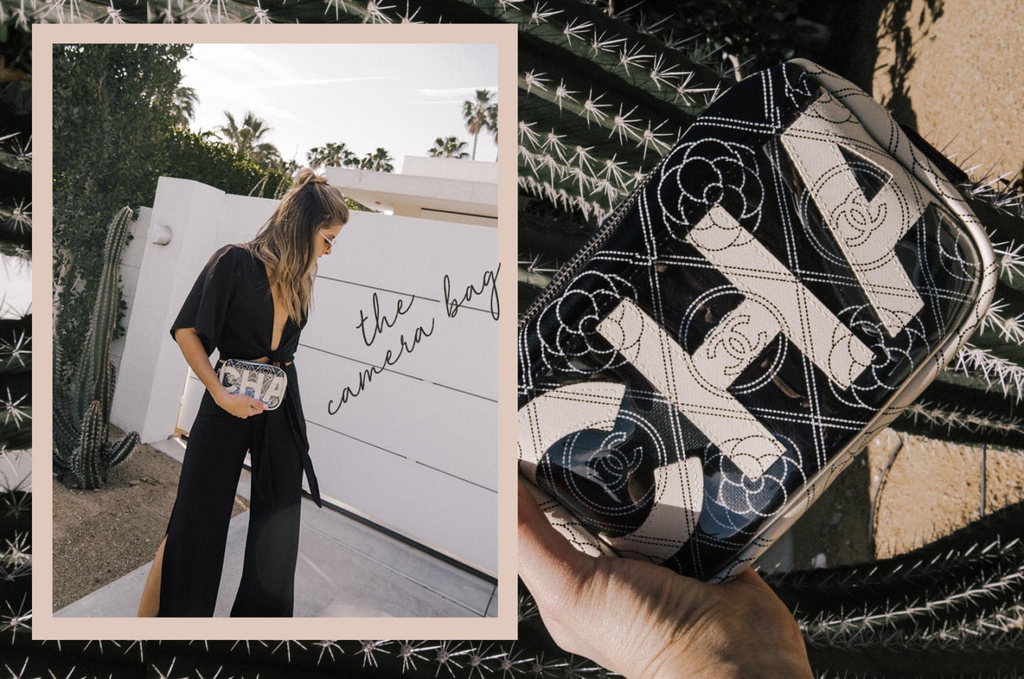 Chanel Fashion Collage, The Camera Handbag, Chanel quilted camera bag, Pat Hetlinger Coachella Style | TheGirlFromPanama.com