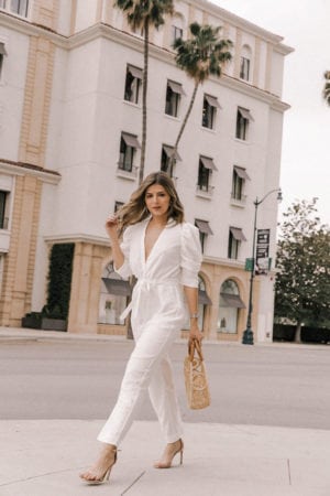 White short hot sale jumpsuit outfit