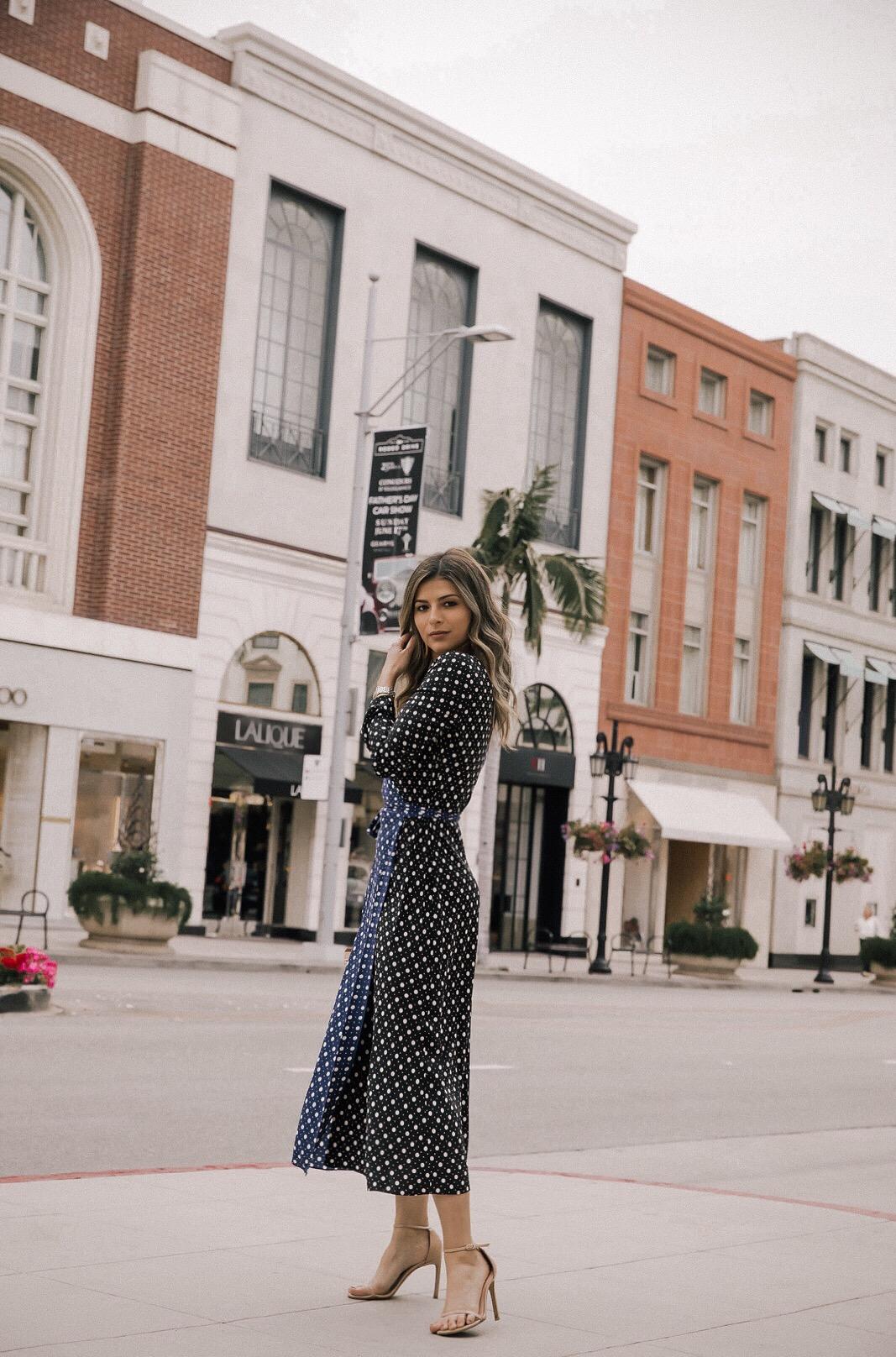 Pam Hetlinger style, DVF wrap dress, stuart weitzman heels, cult gaia bamboo bag | TheGirlFromPanama.com