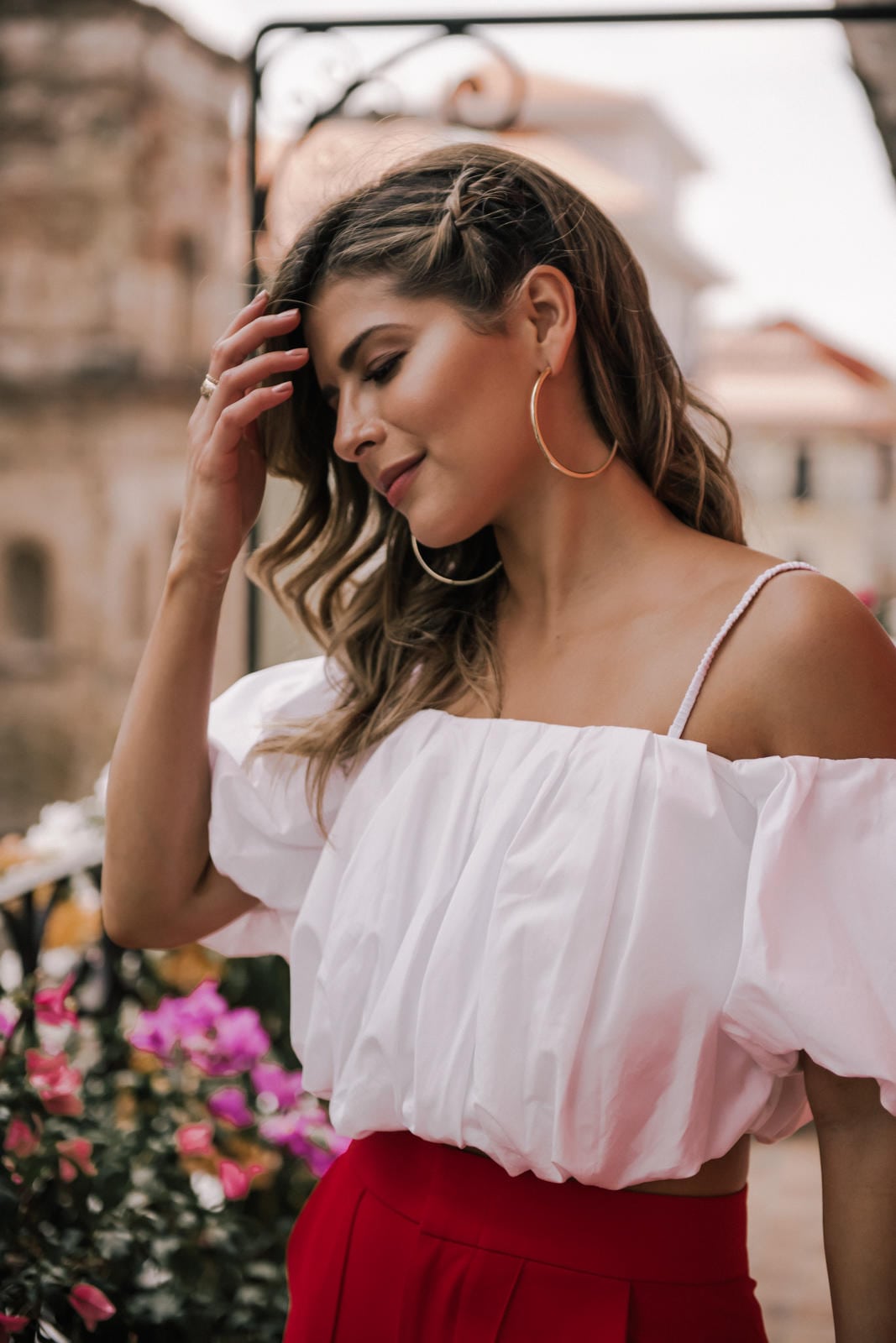 White Off the Shoulder Top, Chic Summer Outfit, Pam Hetlinger Style | TheGirlFromPanama.com