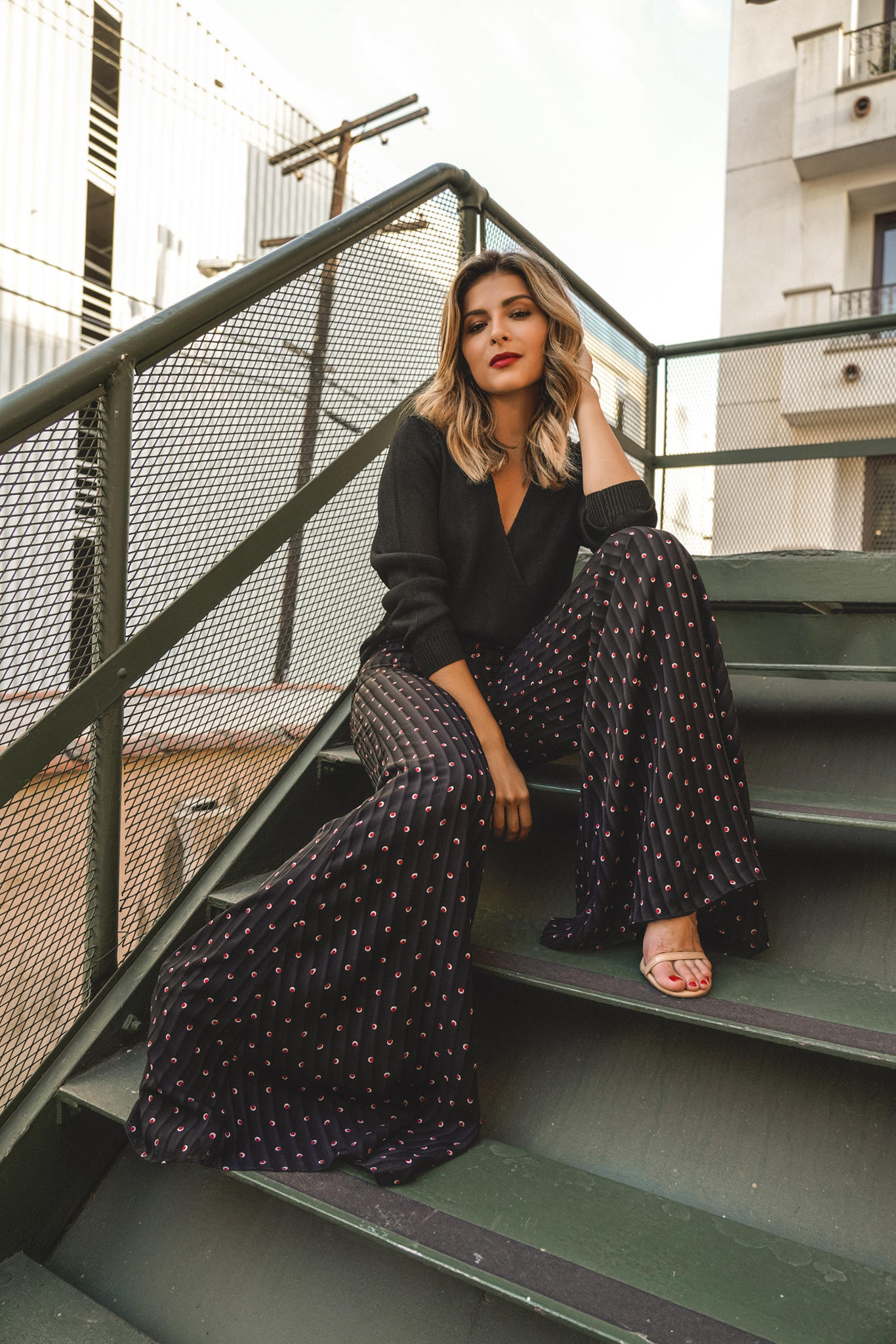 Fall Trousers You'll Wear All season Long by Pam Hetlinger | TheGirlFromPanama.com | Pleated Trousers, Printed Trousers, Fall outfit