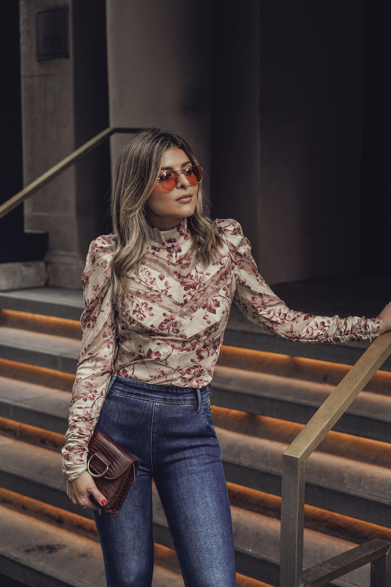 My New York Fashion Week Spring 2019 Recap by Pam Hetlinger | TheGirlFromPanama.com | denim outfit, NYFW street style, NYFW spring 2019 street style, denim flares and floral top