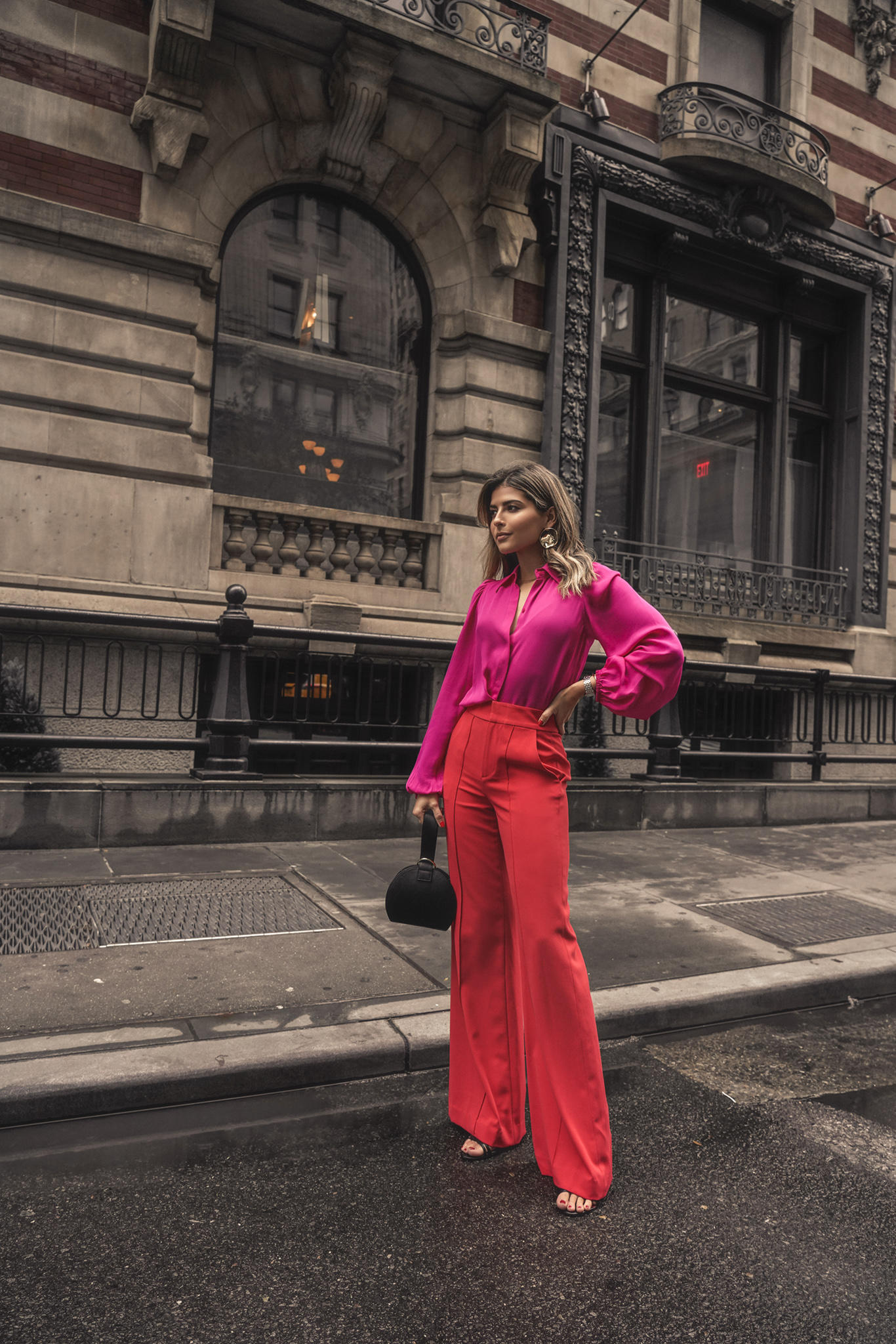 My New York Fashion Week Spring 2019 Recap by Pam Hetlinger | TheGirlFromPanama.com | Red and Pink outfit, NYFW street style, NYFW spring 2019 street style