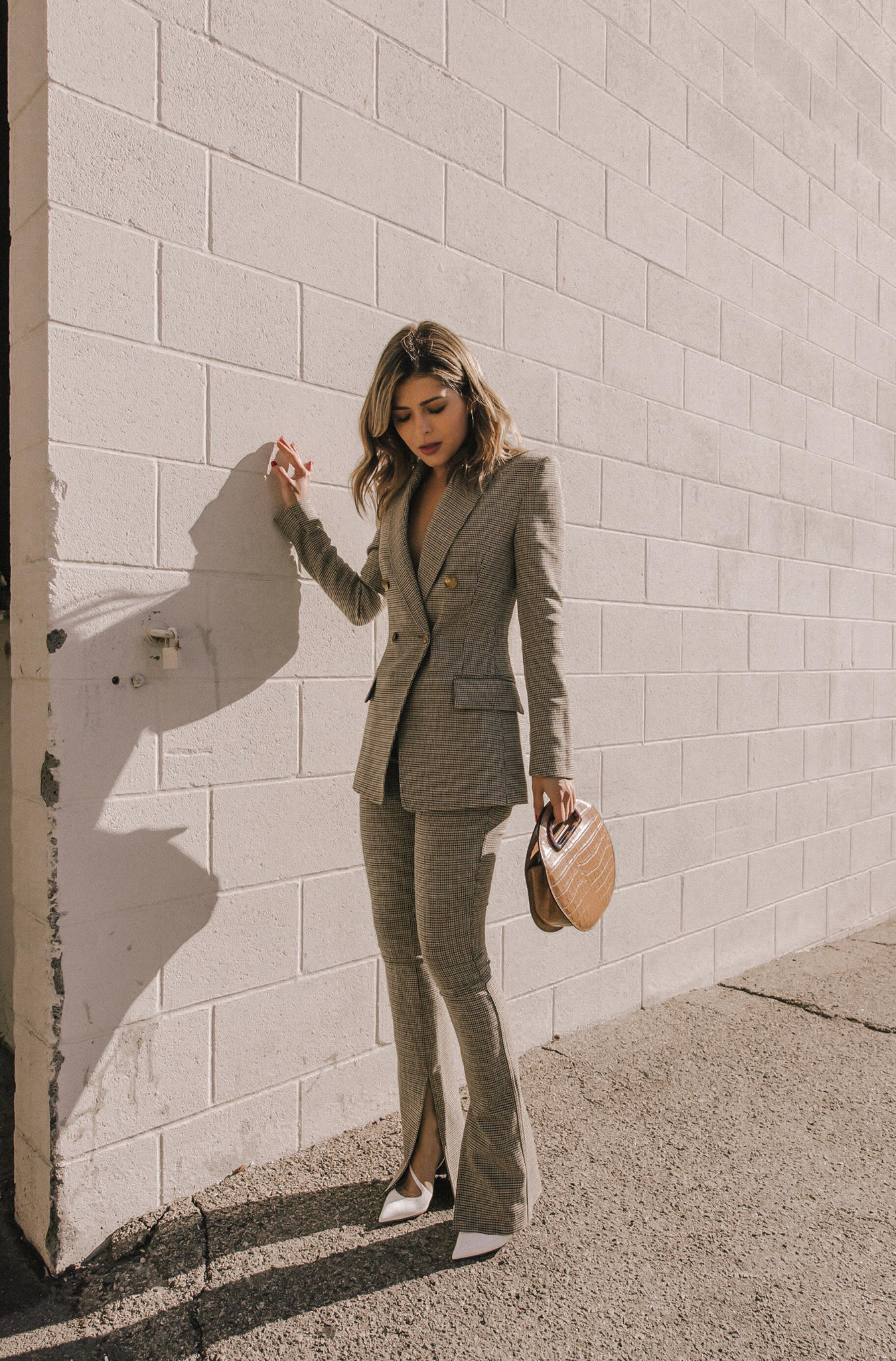 The Fashion Brands I've Been Obsessed With by Pam Hetlinger | TheGirlFromPanama.com | ALC blazer, plaid blazer, power suiting trend, pam hetlinger style