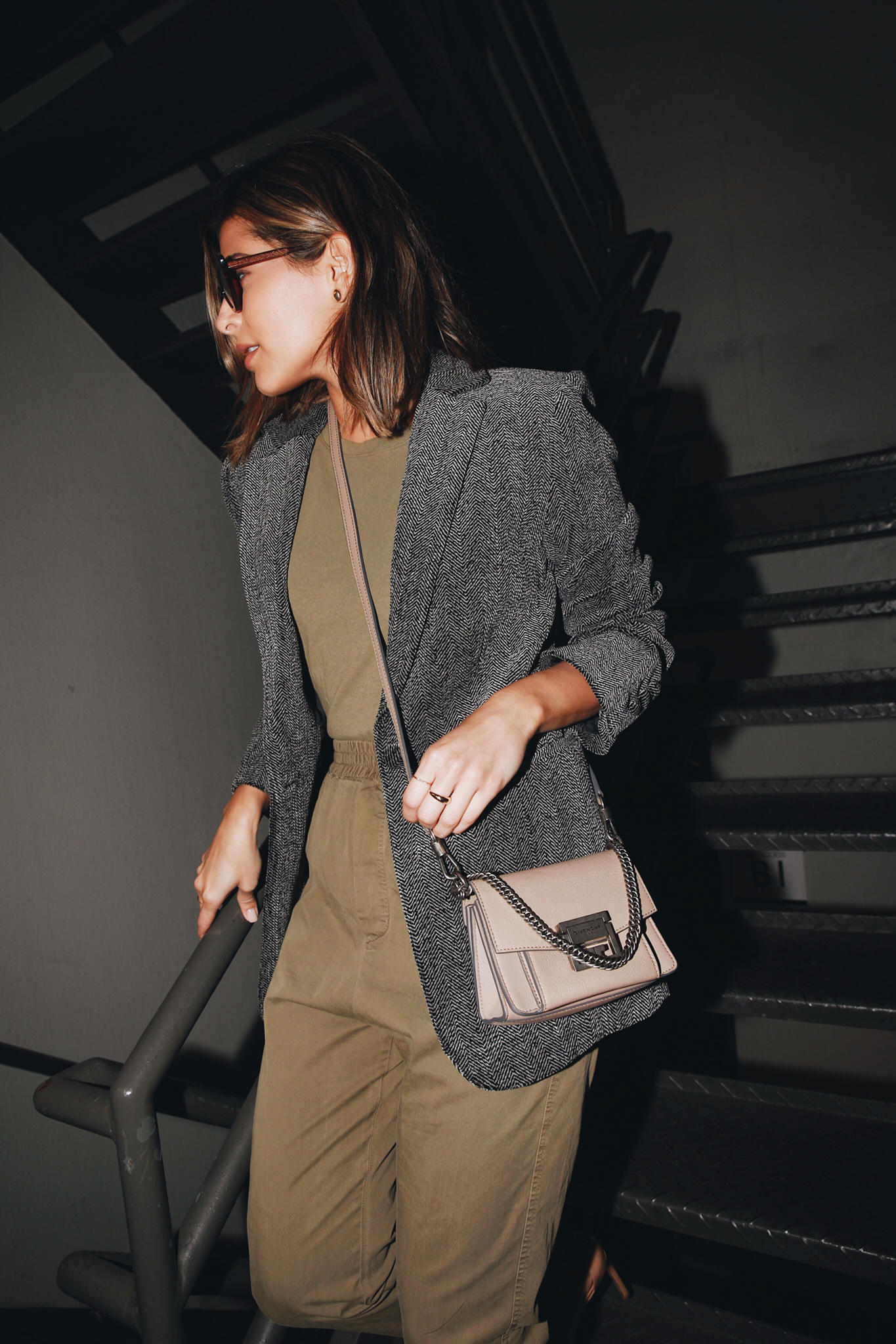 How to Wear the Cargo Pants Trend by Pam Hetlinger | TheGirlFromPanama.com | Givenchy mini bag, green cargo pants, cargo pants trend