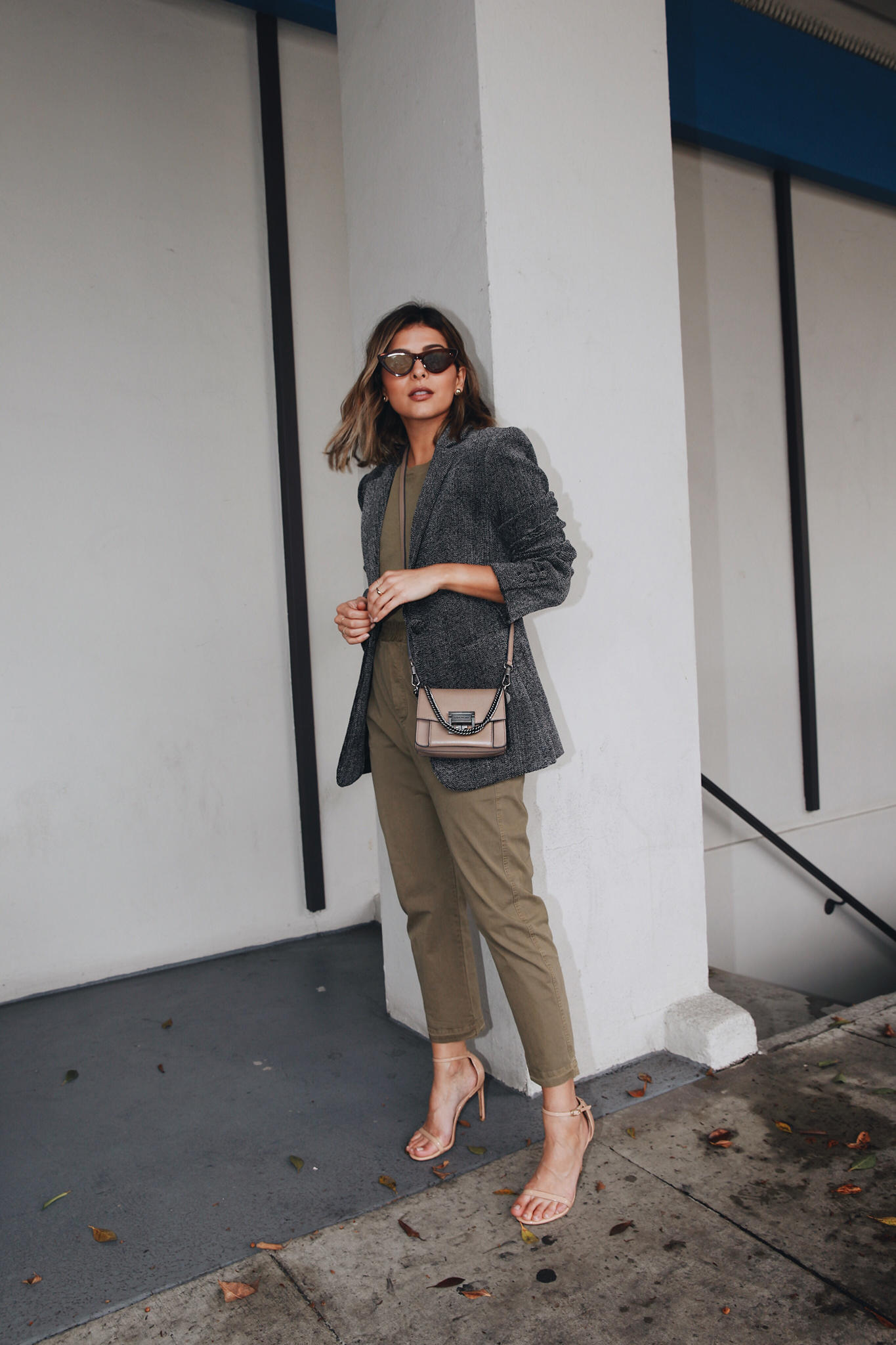 How to Wear the Cargo Pants Trend by Pam Hetlinger | TheGirlFromPanama.com | Givenchy mini bag, green cargo pants, cargo pants trend