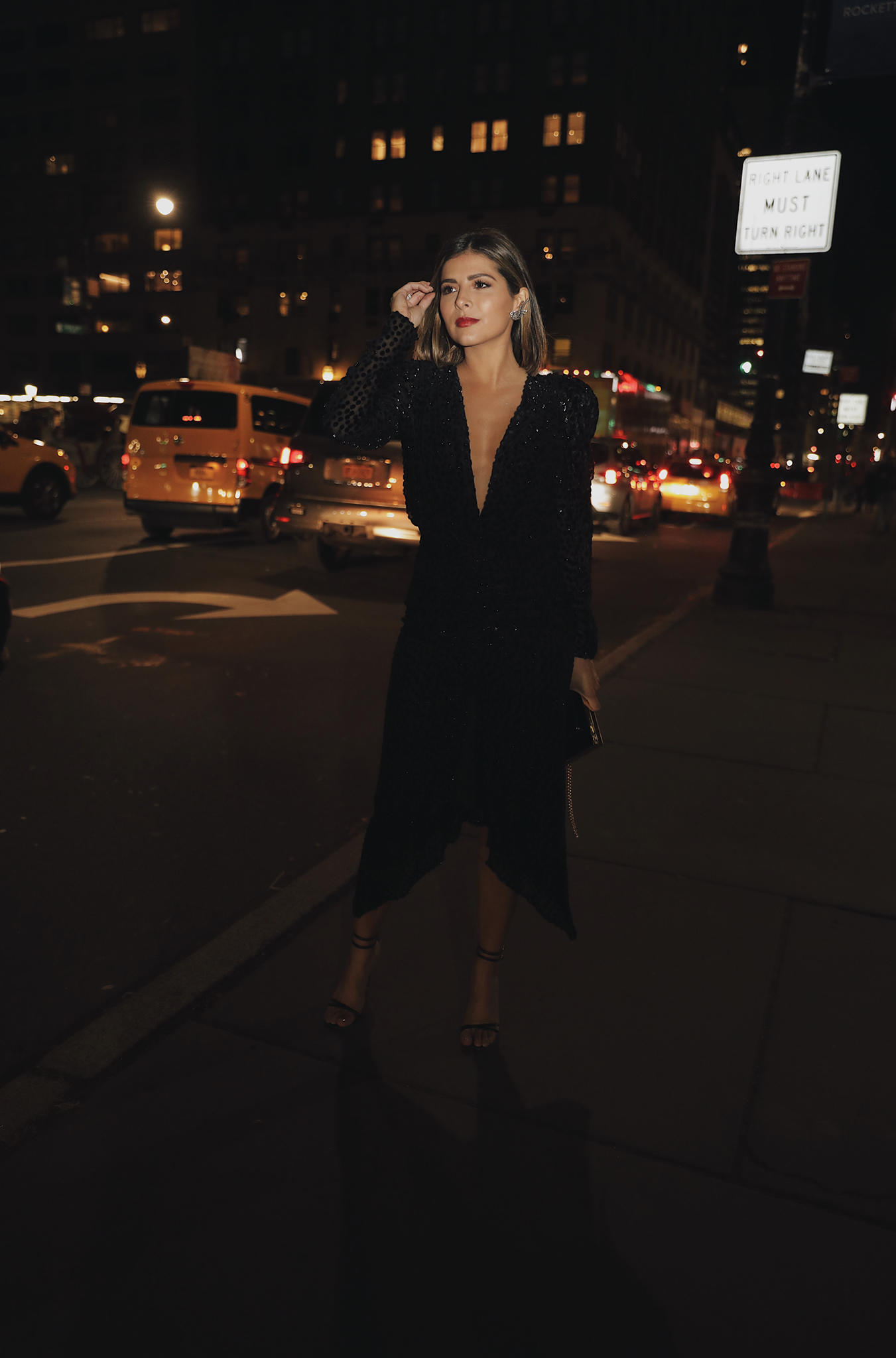 Holiday Party Dresses that Steal The Show by Pam Hetlinger | TheGirlFromPanama.com | Cocktail dress, formal evening dress, little black dress, plunging neckline dress
