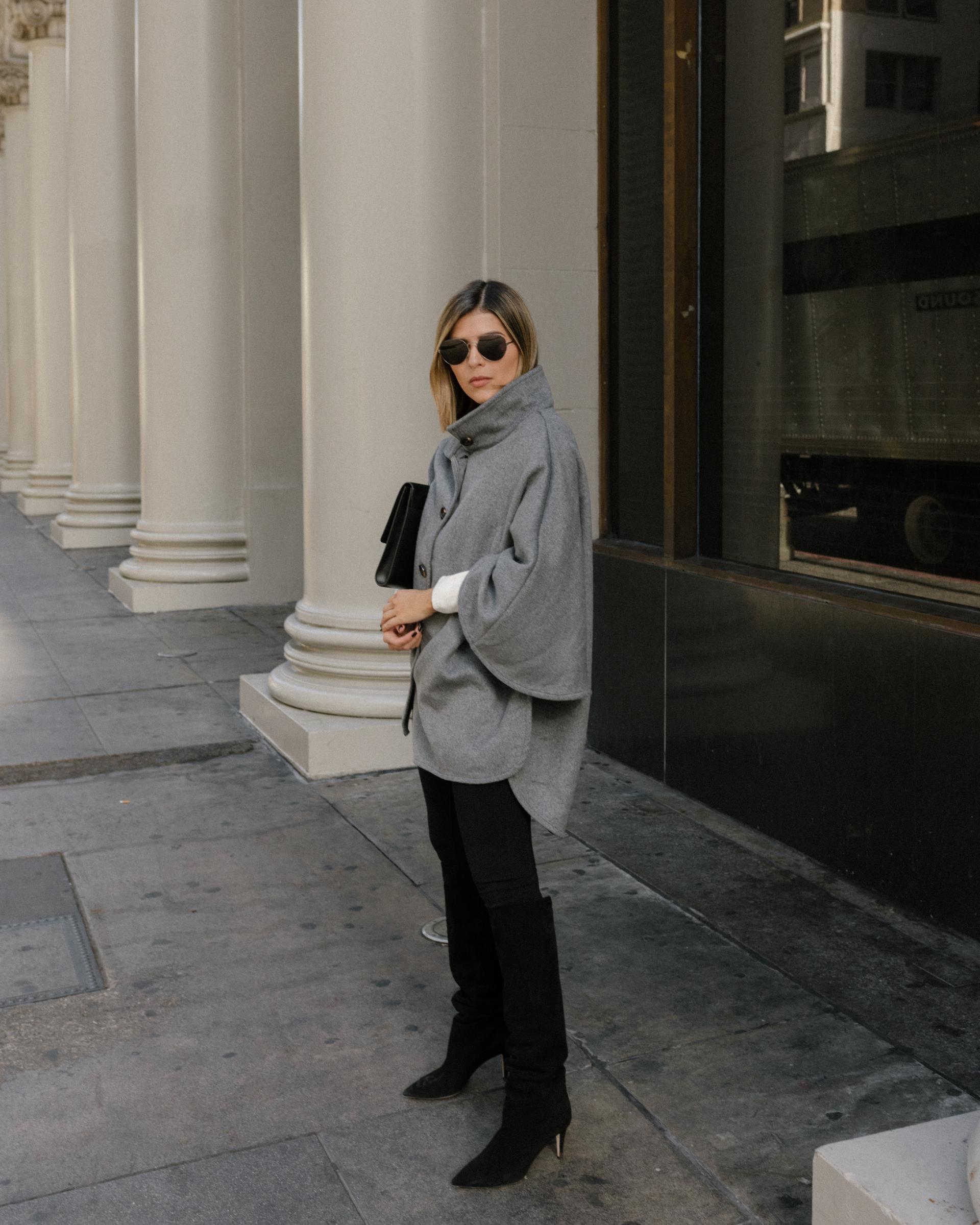 Pam Hetlinger wearing winter basics | TheGirlFromPanama.com | Winter Basics for your closet, ann taylor wardrobe staples, cardigan tucked into pants