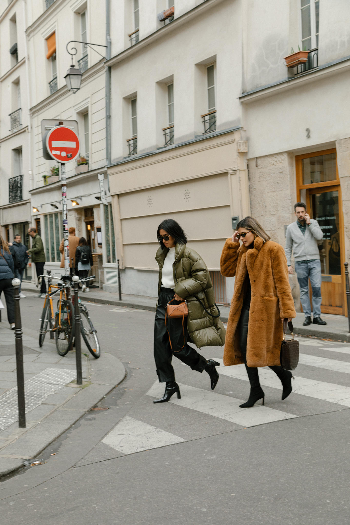 Paris Fashion Week FW19 Recap by Pam Hetlinger | TheGirlFromPanama.com | paris fashion week street style, fashion week spring 2019 street style, teddy coat, faux fur coat, croc embossed bag, wandler handbag